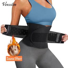 Womens Shapers Women Sweat Waist Trimmer Sauna Belt Abdomen Trainer Slimming Body Shaper Corset Sports Girdles Workout Belly Fat Band 231021