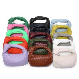 Portable Tote Bag Fashion Shoulder Bags Women Hand Woven Designer Bag multicolour Leather Designer Handbag Cloud Bag Purse 230426