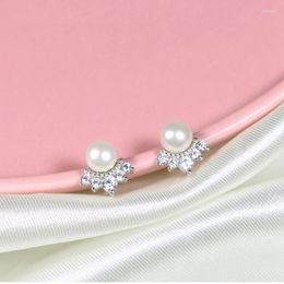 Dangle Earrings Fine Jewellery Genuine 925 Sterling Silver Crow Luxury Pearl Earring For Women Wedding Gifts