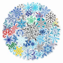 50 pcs snowflake pattern cartoon graffiti creative decoration PVC laptop diy waterproof motorcycle sticker