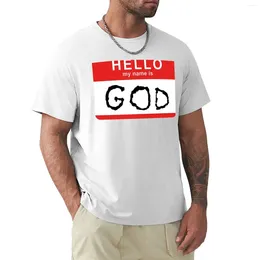 Men's Polos Hello My Name Is GOD (Die Antwoord - Ugly Boy) T-Shirt Boys White T Shirts Short Men