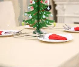 Christmas Decorations Silverware Holders Cutlery Cute Decoration For Dinner Table 50pcs / Lot