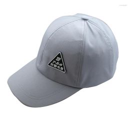 Berets Simple Hard Top Letter Logo Anti-static Red Peaked Cap For Men Women Summer Adjustable Grey Baseball Sun Hat Arrival