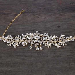 Hair Clips Bride Tiara Head Chain Jewellery Frontlet Great Accessory And Decoration For Girls Special Design Flower Hairdress Is
