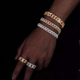 Oem / Odm Pass Diamond Test Vvs Moissanite Diamond Cuban Link Chain 12mm 14mm Hip Hop Necklace Men 925 Jewellery