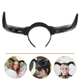 Hair Clips Simulation Horn Headband Halloween Prank Headdress Goat Accessories Role-playing Cosplay Costumes Party Headgear