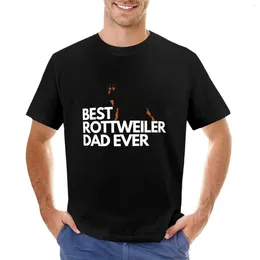 Men's Polos Rottweiler Dad Ever Cartoon T-Shirt Edition T Shirt Man Sports Fan T-shirts Cotton