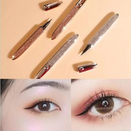 Eye Shadow HOJO Diamond Shinny Waterproof Liquid Eyeliner Quickdrying Tools Long Lasting Pen Black Beauty Cosmetics T1304 231023