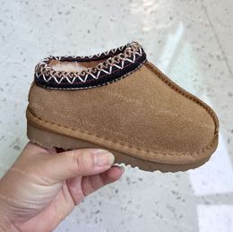 Kids Toddler Boots Tasman Slippers Tazz Australia Baby Shoes Chestnut Fur Slides Real Leather Ultra Mini Boot Winter Mustard Seed Flat Mules Snow Booties YI205