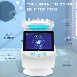 2024 Latest Skin Analyzer Facial Rejuvenation Lifting Wrinkle Acne Treatment Deep Cleaning Oil Reduction Hydrating Lock Water Device with 7 Probes