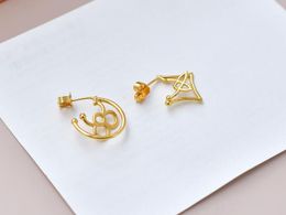 Stud Earring L50 M00956 Twiggy Earrings in Gold Iconic Collection Discount Designer Jewellery For Women With Dust Bag Box Fendave