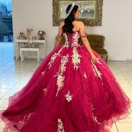 Lavender Princess Off The Shoulder Ball Quinceanera Dress Beaded Birthday Robes De Mariee Appliques Graduation Gown Lace Up Back Vestid 01 328 328