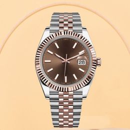 Relógio masculino de alta qualidade relógio automático 41mm totalmente em aço inoxidável relógio de pulso mecânico 31mm quartzo à prova d'água safira festival de compras de sexta-feira negra