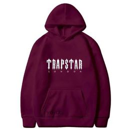Trapstar Tracksuit Men's Hoodies & Sweatshirts Mens Casual Hoodies Fashion Womens Trap Star Print Hooded Tops Couples Loose Clothing Asian Size M-3xl M7XZ