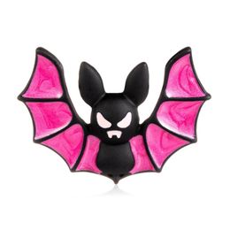 Pins Brooches Wholesale Womens Fashion Natural Insect Animal Lovely Alloy Rhinestone Bat Brooch Pins Women/Man Party Wear Drop Delive Dhfnl