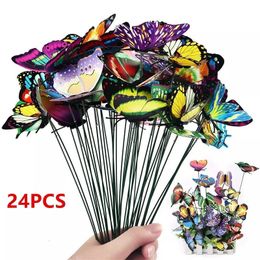 Garden Decorations Bunch of Butterflies Garden Yard Planter Colorful Whimsical Butterfly Stakes Decoracion Outdoor Decor Gardening Decoration 231023