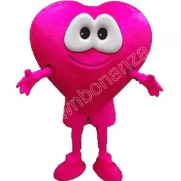 2024 Cute Day Heart Mascot Costumes Halloween Cartoon Character Outfit Suit Xmas Outdoor Party Outfit Unisex Promotional Advertising Clothings