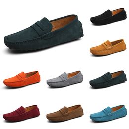 men casual shoes Espadrilles triple black navy brown wine red taupe green Sky Blue Burgundy candy mens sneakers outdoor jogging walking seventeen