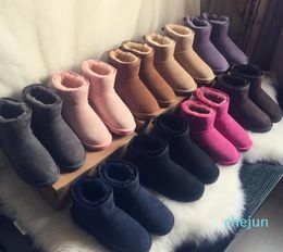 snow boot Women popular Genuine Leather Boots Fashion Women's Snow Boots