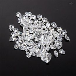 Loose Gemstones HMJ Moissanite Diamond Stone Pear Cut D Colour VVS Clarity For Rings Necklace Jewellery Making With GRA Certificate