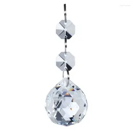 Chandelier Crystal 10pcs 30mm Clear Faceted Parts Pendant Prisms Hanging Lighting Ball Feng Shui Suncatcher Wedding Home Decor