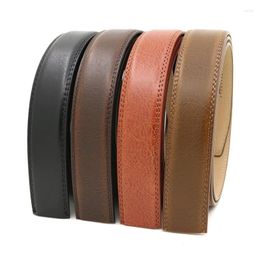 Belts 3.5cm Width Genuine Leather Belt No Buckle Automatic Accessories Men High Quality 110-130cm Repair Replacement