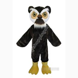Performance Owl Mascot Costume Top quality Cartoon Character Outfits Christmas Carnival Dress Suits Adults Size Birthday Party Outdoor Outfit