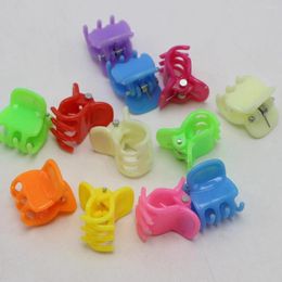 Hair Clips 50 Mixed Color Plastic Mini Claw Clamps Small 12X13mm