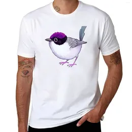 Men's Polos Pride Birds: Purple-Crowned Fairywren T-Shirt Man Clothes Short Anime Fitted T Shirts For Men