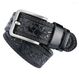 Belts Classic PU Belt For Men Fashion Printing Smooth And Wear-resistant Fine Workmanship Orange 125cm