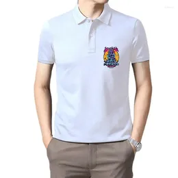 Herren Polos Golf Wear Men Line Miami Fashion Graphic 100 Baumwolle Mann Kurzarm Lustiges Polo-T-Shirt für