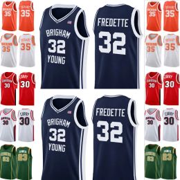 CUSTOM NEW 32 Young Jimmer Basketball Fredette Brigham Jerseys NCAA Cougars Jersey 35 Kevin Durant San Diego State Aztecs College Kawhi 15 L