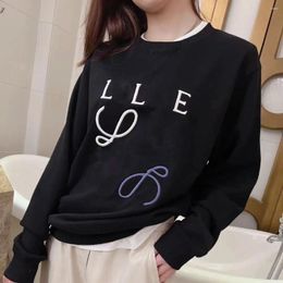 Women's Hoodies Autumn And Winter Sweater Long Sleeved Clothes Overlay Top For Men's Couples Embroidered Small Loose Relaxe