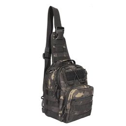 Bel Çantaları Camo Oxford Çanta Tek Omuz Açık Omuz Dış Crossbody Taktik Küçük Göğüs Çantaları Erkekler İçin Spor Kartı 231023