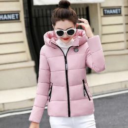 Women's Trench Coats Warm Short Jacket Cotton Padded Parka Basic Coat Female 2023 Winter Parkas Women Outerwear 5XL