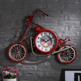 Wall Clocks Modern Luxury Clock Living Room Colourful Unique Home Decoration Gift Red Round Silent Bedroom Saat Decor