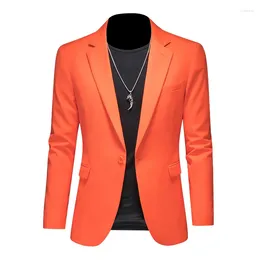 Men's Suits 2023 High-end Fashion All-in-one Casual Slim Handsome Party Comfortable Solid Colour Suit Jacket Single West Top M-6XL