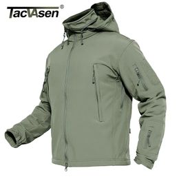 Men's Jackets TACVASEN Winter Soft shell Water Resistant Fleece Lined Jackets Mens Hiking Tactical Waterproof Jacket Coat Clothing Windbreaker 231021