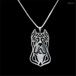 Pendant Necklaces Cane Corso (cropped Ears) Necklace Dog Jewelry Women Friend Choker 10pcs/lot