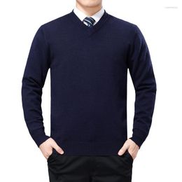 Men's Sweaters Men's Arrival Autumn Winter Men Casual Thickened Bottoming Sweater Computer Knitted V-neck Pullovers Fashion Size SM L