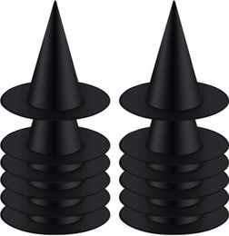 Party Hats 12pcs Halloween Witch Hat Cap Hanging Costume Accessory for Favour Black 231023