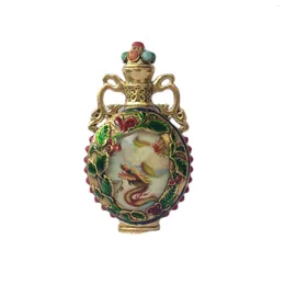 Bottles Vintage Peking Chinese Cloisonne Snuff Bottle Dragon Christmas Gift Fluorescent Lung Statue