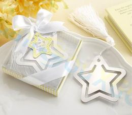 stainless steel star Bookmark kid party Favour bag Pendant Christmas Ornaments decoration advertisement Students graduation gift so3947203