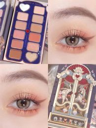 Eye Shadow Flower Knows Circus Series 12 Coloured Eyeshadow Palette Matte Shimmer Glitter Sequins Pigment Face Makeup Beauty Cosmetics 231023
