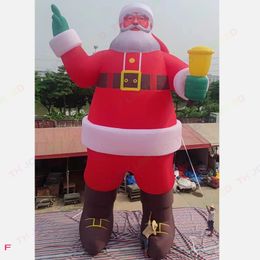 40ft Giant LED Inflatable Christmas Santa Claus Ornament Christmas Decoration Outdoor for Home Navidad 2024 New