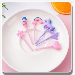 Forks Childrens Fork Smooth Unique Design 0.8g/piece Environmentally Friendly Material Birthday Cake Decorating Creative
