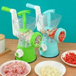 Fruit Vegetable Tools Garlic Masher Meat Grinder Chopper Mashed Machine Manual Food Processors Sausage Filler Kitchen Supplies 231023