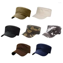 Ball Caps Military Cap Summer Flat Top Man Women Men Sunscreen Army Breathable Casquette Retro Hats