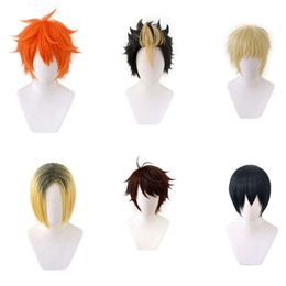 Anime Haikyuu Volleyball Kageyama Tobio Kozume Kenma Nishinoya Yuu Oikawa Tooru Hinata Shoyo Tsukishima Kei Short Cosplay Wig