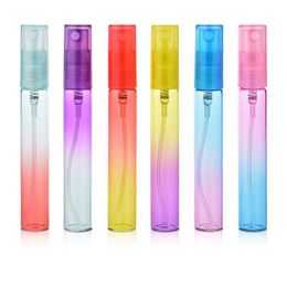 Colourful Refillable Spray Bottles 4ML 8ML Mini Portable Gradient Portable Perfume Fragrance Bottle Empty Cosmetic Containers For Essent Axeu